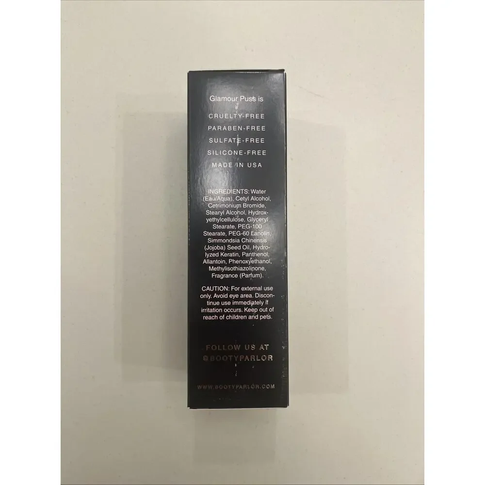Brand New In Box Booty Parlor Glamour Puss Shave Cream 8oz Lanolin Cruelty Free